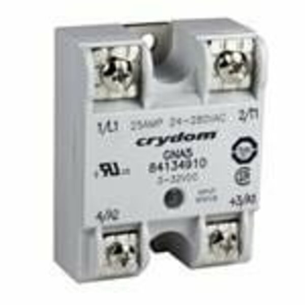 Crydom Solid State Relays - Industrial Mount Ssr Relay, Panel Mount, Ip00, 280Vac/25A, Ac In, Zero Cross,  84134919